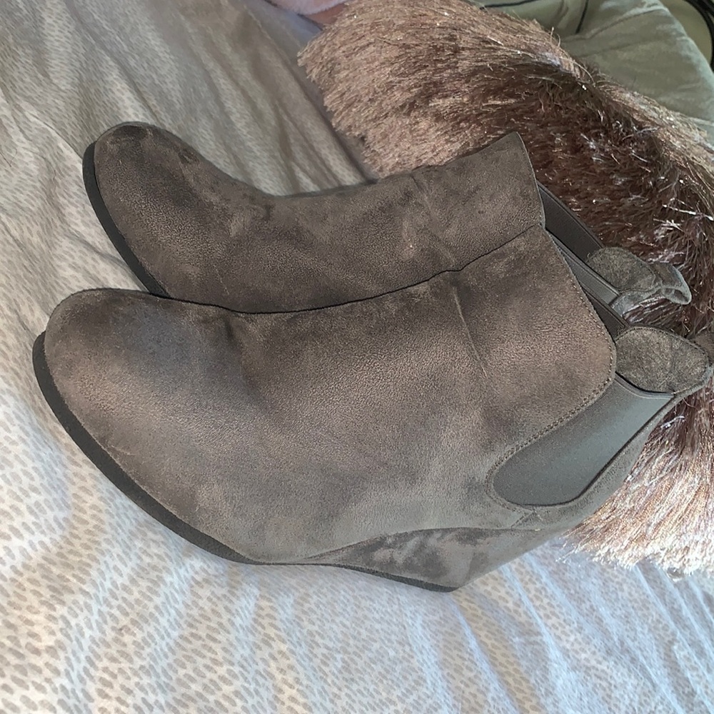 Grey Healed Booties- Maurices
